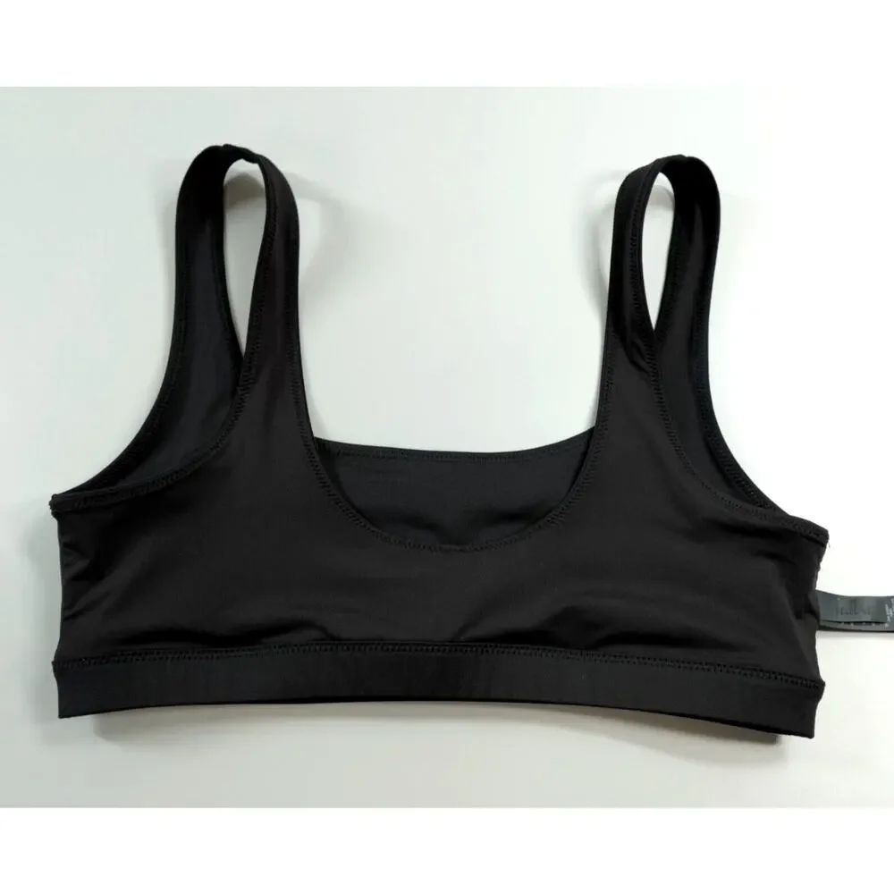 SKIMS Swim Bikini Tank Top Size Large Onyx Sporty Beach
